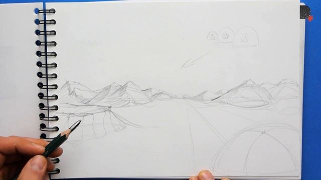 DESSINER UN PAYSAGE EN PERSPECTIVE : COURS PRATIQUE смотреть онлайн