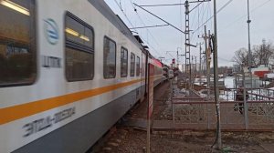 D1 Станция Водники отправление электропоезда ЭП2Д Москва - Икша|Московский транспорт