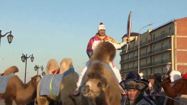 Олимпийский огонь в Астрахани 02 смотреть онлайн