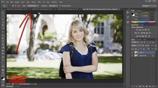 Photoshop CS6 New Features Content Aware Patch Tutorial смотреть онлайн