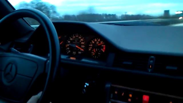 1993 Mercedes W124 500E 120 - 260 km/h смотреть онлайн