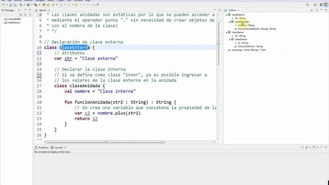 Lenguaje Kotlin (Parte 011) Programación Orientada a Objetos, clases anidadas смотреть онлайн