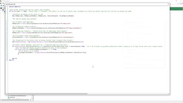 Automating values and searching for objects with VBScript in M-Files - Event Handler Example смотреть онлайн