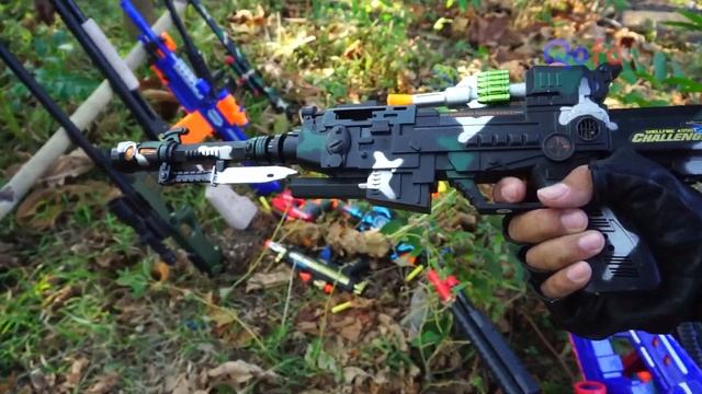 Collecting 7 Sniper Gun NERF M16 ELITE COMMANDER ROCKET LOUNCHER AWM SNIPER Nerf MEGA MP5 Gun смотреть онлайн