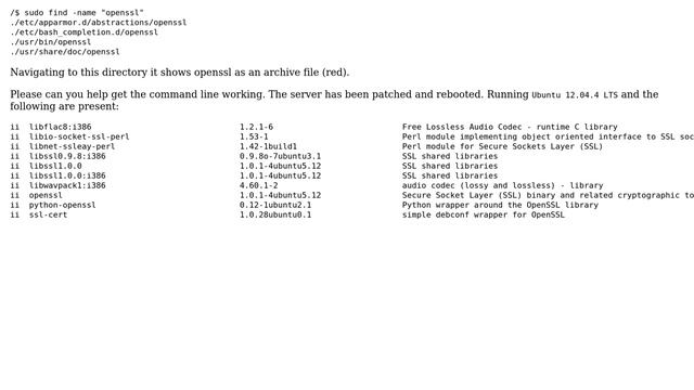 Ubuntu: Openssl is either not installed properly or link to it is not working смотреть онлайн