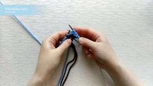 Урок №13. Итальянский/фабричный/эластичный набор петель с дополнительной нитью.