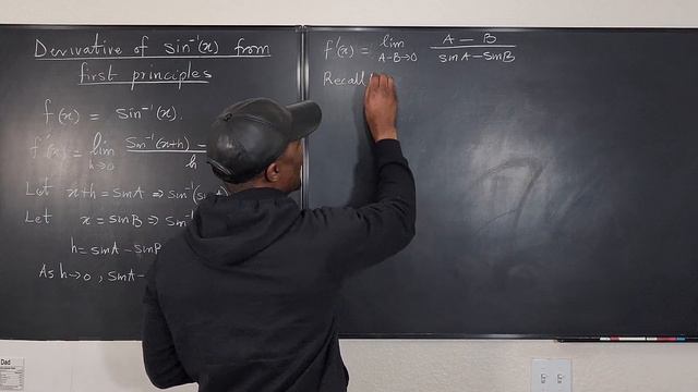 Derivative Of Arcsin(x) From First Principles[Derivatives]