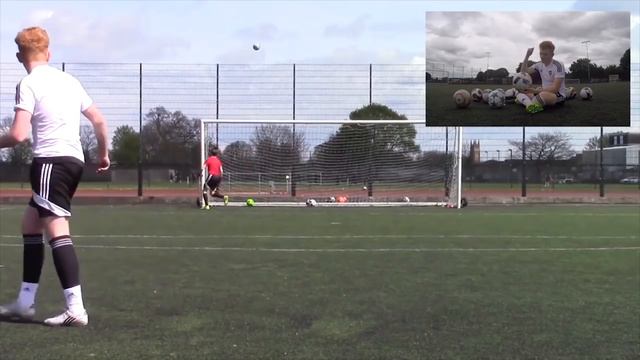 How To Shoot CR7 Freekicks Like Ronaldo! With Knuckleball Battle смотреть онлайн