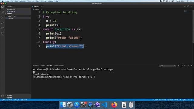 #26 Learn Python In Malayalam | Exception Handling смотреть онлайн