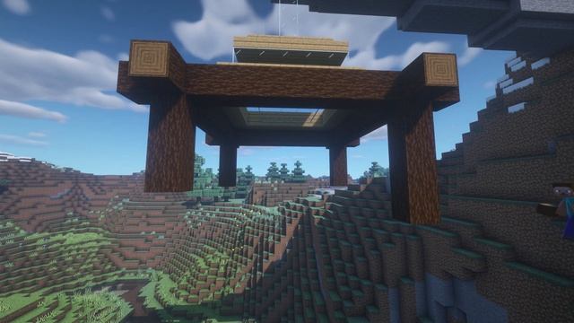 How to build a hanging house on the mountain in Minecraft смотреть онлайн