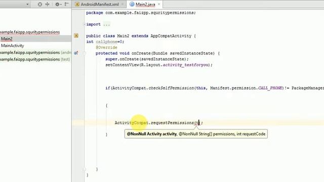 android requesting permissions at run time смотреть онлайн