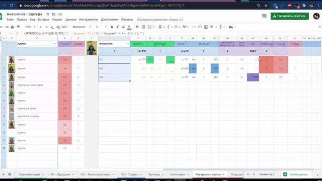 Как работать с таблицей по анализу продаж смотреть онлайн