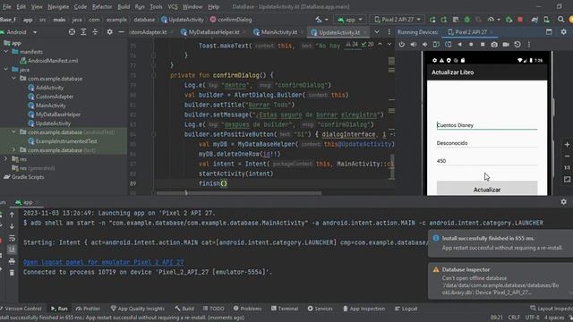 DataBase C Users ASUS AndroidStudioProjects DataBase F – UpdateActivity kt DataBase app main 2023 смотреть онлайн