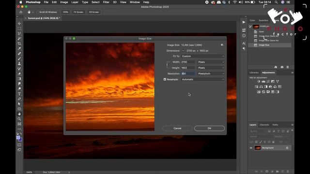 How to change the Resolution of an Image in Photoshop. смотреть онлайн