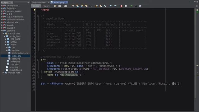 PHP 7 Tutorial ITA: Metodo query PDO (2) #60 смотреть онлайн