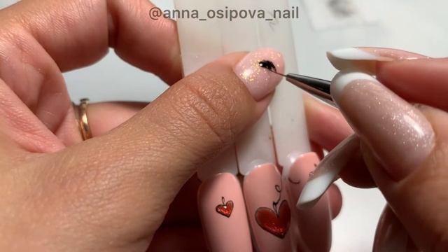 Сердечки на ногтях гель-лаком кошачий глаз/ дизайн ногтей к 14 февраля❤️ смотреть онлайн