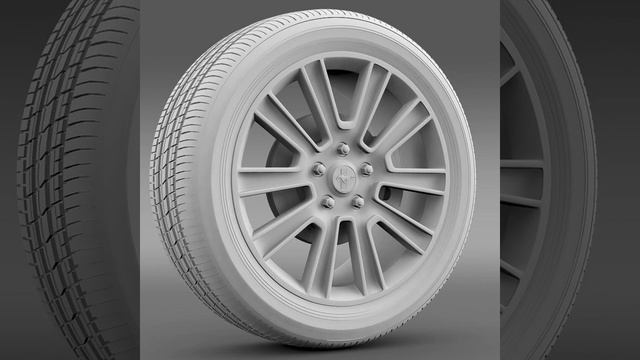3D Model of Ford Mustang 2010 wheel Review смотреть онлайн