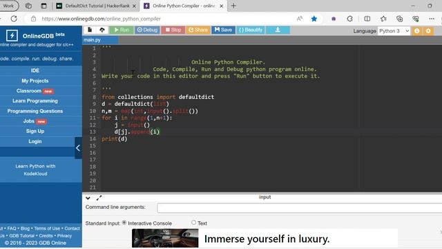 DefaultDict Tutorial #31 | Hackerrank | Python Programming | Telugu смотреть онлайн