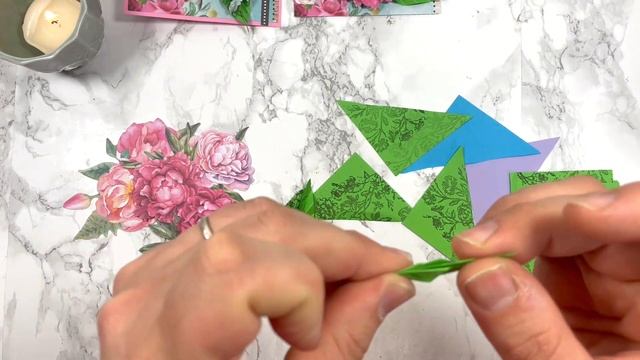 Origami paper leaf tutorial 2023| Paper craft embellishments junk journals, card making, gift tags смотреть онлайн