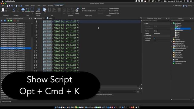 Roblox Studio: Keyboard Shortcuts (MUST KNOW!) смотреть онлайн