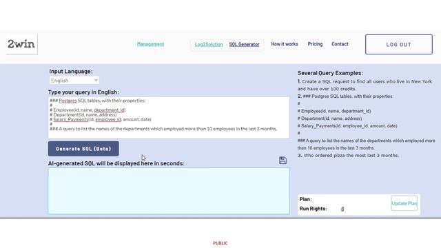 2winCloud SQL Generator and Log2Rootcause Solutions смотреть онлайн