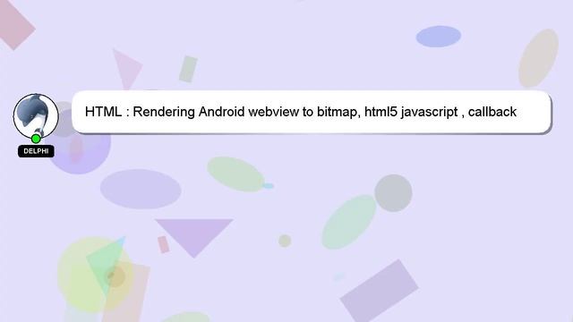 HTML : Rendering Android webview to bitmap, html5 javascript , callback issue смотреть онлайн
