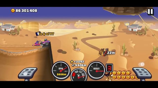 Hill Climb Racing 2 MUSCLE CAR 10km in Desert Valley смотреть онлайн