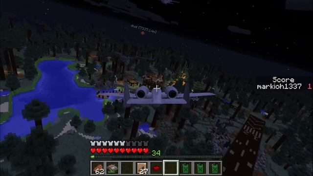 MINECRAFT MODDED WAR | War on the Block Front | Air Raid!! смотреть онлайн