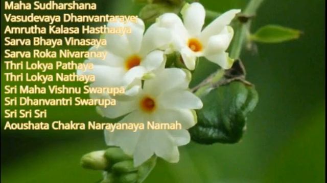 #AASlokha #Dhanvantari Mantra - Removing Diseases - Om Namo Bhagavate - 11 times - Slokha смотреть онлайн