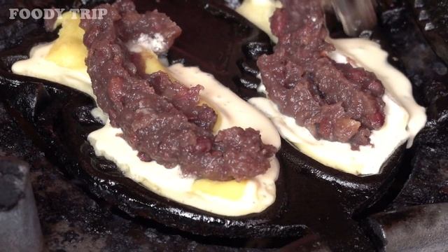 Fish Waffle (Bungeoppang) With Sweet Potato - Korean Street Food