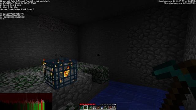 Minecraft Beta 1.7.3 lets play ep.6 making a skeleton farm смотреть онлайн