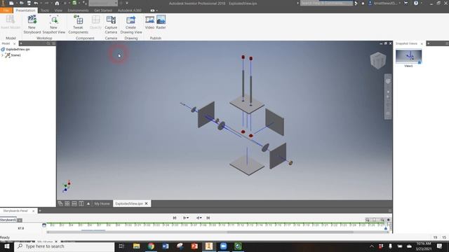 Make A Presentation, Exploded View Drawing, & Parts Table in Inventor смотреть онлайн