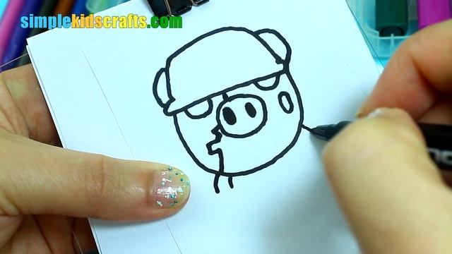 How To Draw Roblox Piggy Characters ? Step by Step - Badgy, Doggy, Soldier and Dino смотреть онлайн