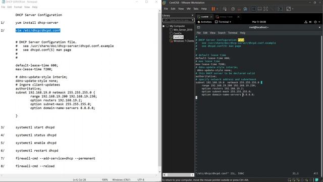DHCP Server Configuration On CentOs8 In KHMER смотреть онлайн