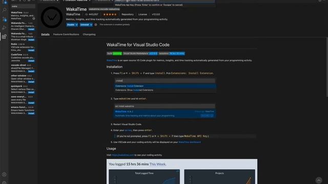 How to Install the WakaTime plugin for VS Code смотреть онлайн