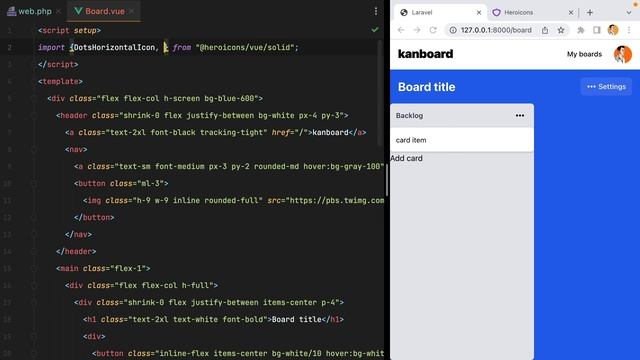 Building the board using TailwindCSS - Trello Kanban 01 смотреть онлайн