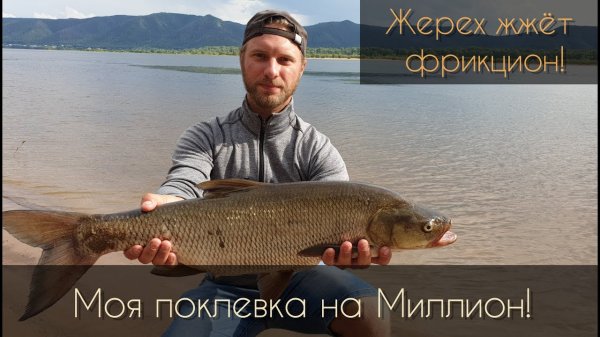 Ловля Жереха на Волге летом в Августе днём рыбалка - Приманка поппер поклёвка вываживание Fisher Way