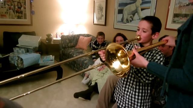 kids first time trombone playing смотреть онлайн