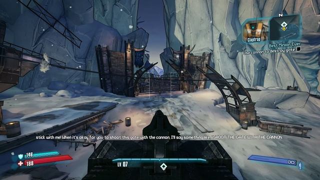 Borderlands 2: "Shoot the gate with the cannon NOW" смотреть онлайн