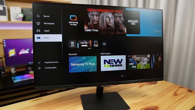 LIGANDO PELA PRIMEIRA VEZ SMART MONITOR SAMSUNG M5: MELHOR MONITOR COM RECURSOS DE SMART TV? смотреть онлайн