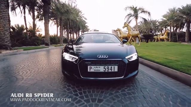 RENT AUDI R8 SPYDER IN DUBAI / ПРОКАТ АУДИ R8 СПАЙДЕР В ДУБАЕ смотреть онлайн