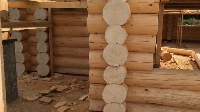 Дом ручной рубки с применением утеплителя КЛИМАТЕРМ