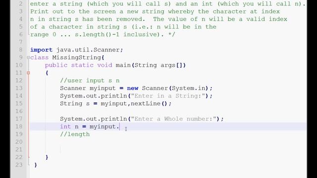 Exercise 6 Week 2 - Java Tutorial Missing String Substring Combining Strings смотреть онлайн