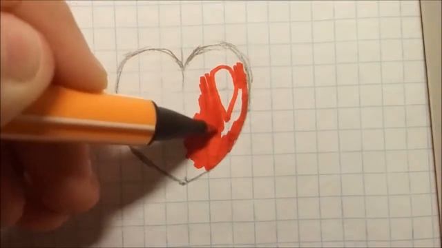 КАК нарисовать ровное сердце смотреть онлайн
