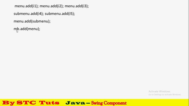 JMenu & JMenuItem class of swing package in java (हिंदी में) смотреть онлайн