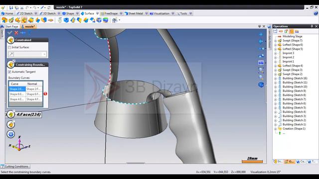 TopSolid Surface Modelling (Yüzey Modelleme) смотреть онлайн