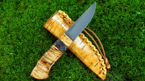 Славянские ножи, ножны из бересты. Итоговое видео