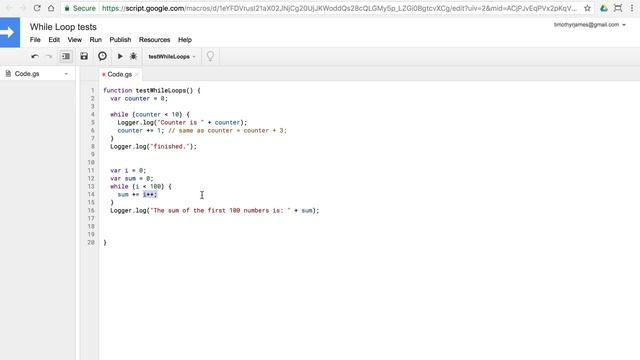 While and Do While Loops: Introduction to Programming with Google Sheets 13-B смотреть онлайн