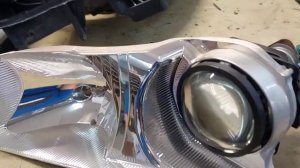 Установка biled линз Р1 в Renault Megane 2