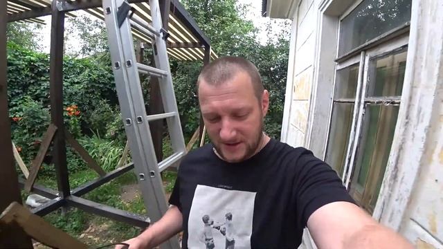 Беседка из бруса своими руками. Выпуск 6,первые стропила) смотреть онлайн